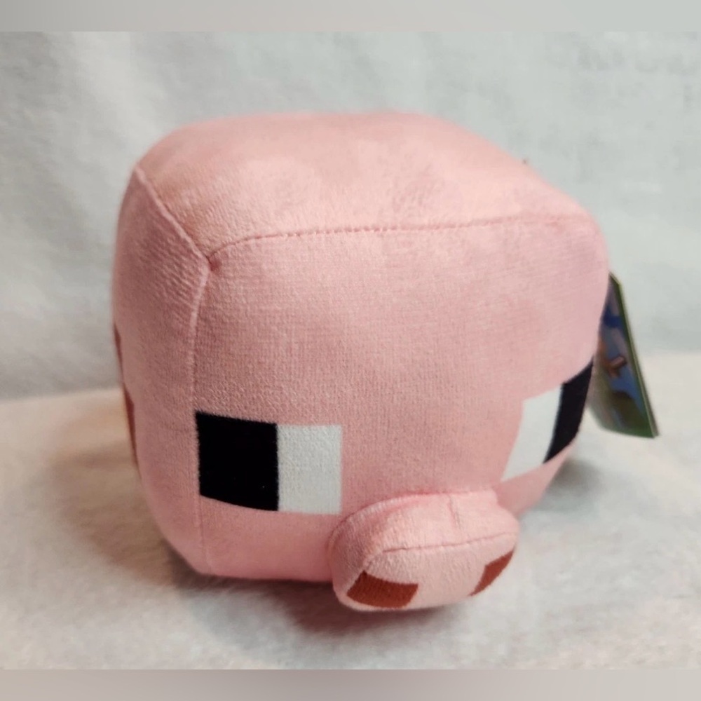 Minecraft Pig 7” Plush Chibi Toy Factory Stuffed Mojang Pink NWT 2024 Tag